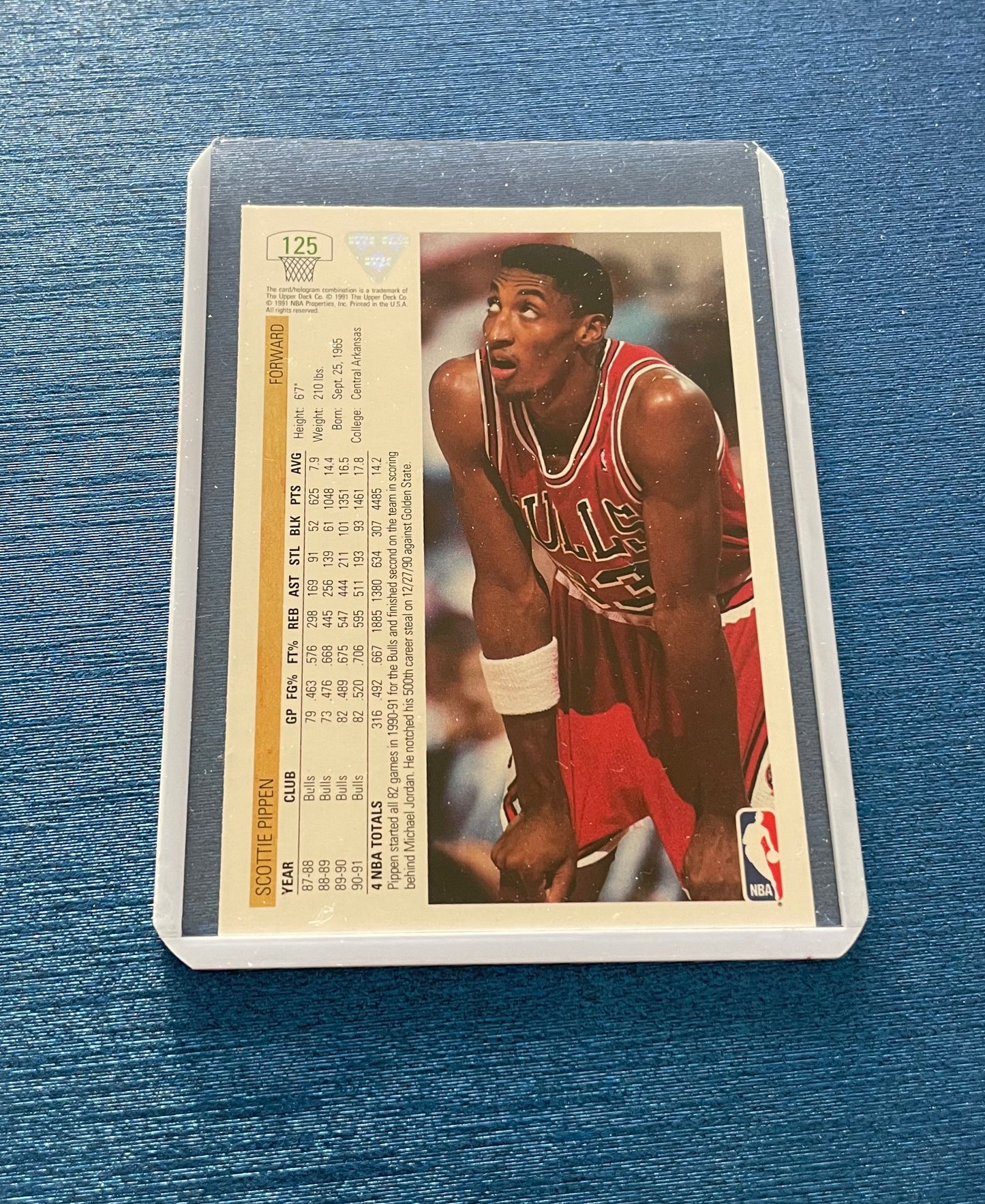 Scottie Pippen Chicago Bulls 1991-92 Upper Deck