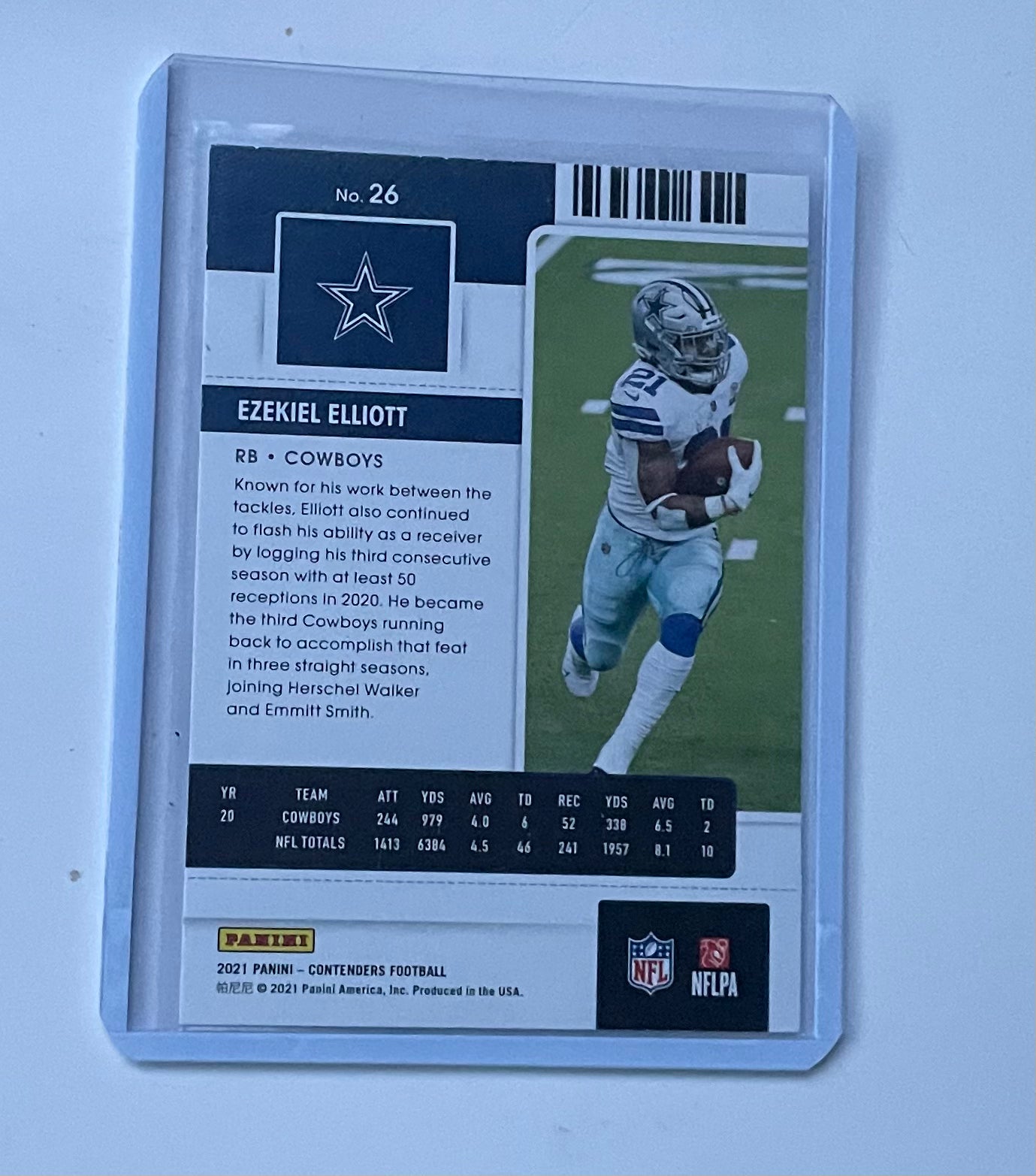 Ezekiel Elliot Dallas Cowboys 2021 Panini Contenders