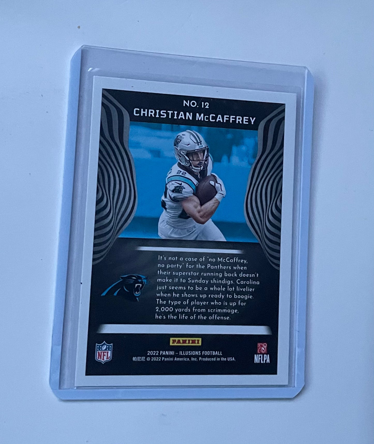 Christian McCaffrey Carolina Panthers 2022 Panini Illusions #12