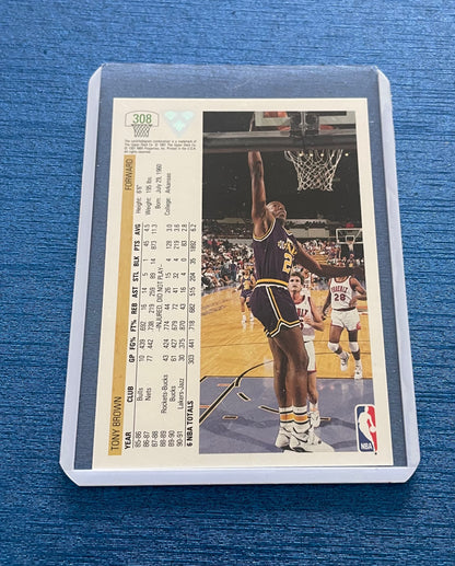 Tony Brown Utah Jazz 1991-92 Upper Deck