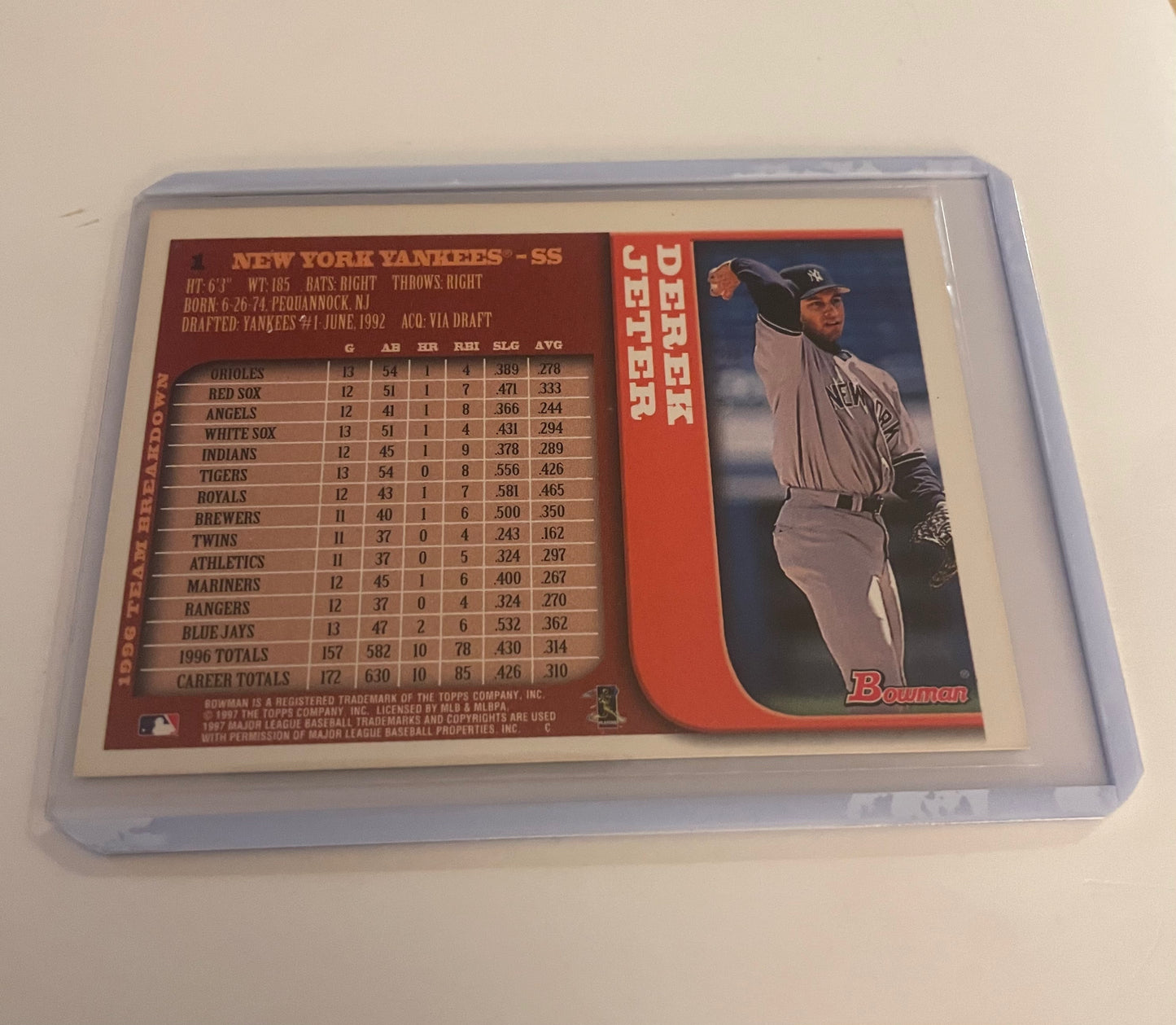 Derek Jeter New York Yankees 1997 Bowman