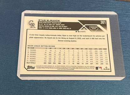Ryan McMahon Colorado Rockies Topps 2023