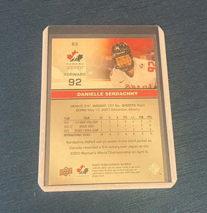 Daniel Serdachny Team Canada 2023 Upper Deck (stand included)