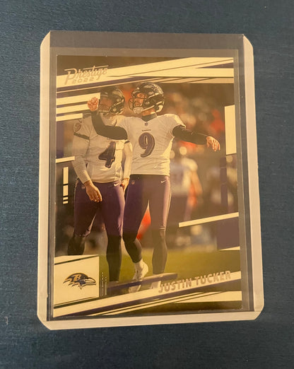 Justin Tucker Baltimore Ravens 2022 Prestige