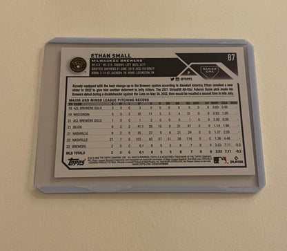 Ethan Small Milwaukee Brewers Topps 2023