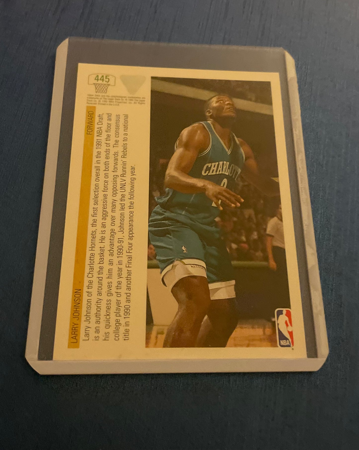 Larry Johnson NBA Top Prospects Charlotte Hornets 1991-92 Upper Deck