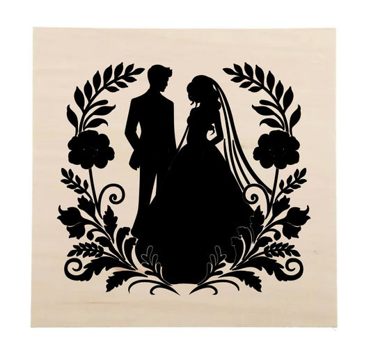 “Just married” wood sign