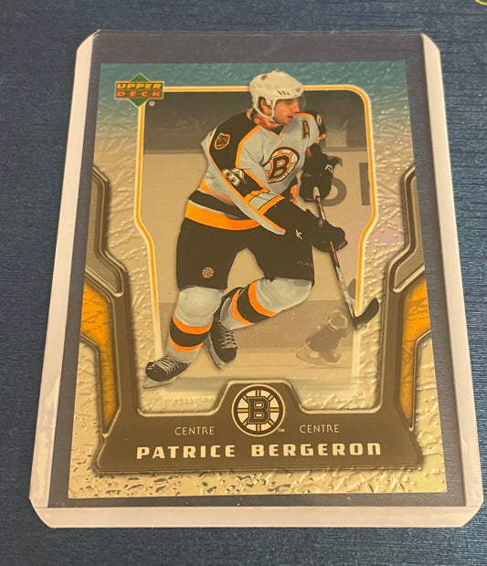 Patrice Bergeron Boston Bruins 2007 Upper Deck