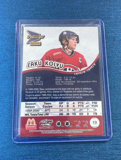 Saku Koivu Montreal Canadiens Pacific Prism 2001