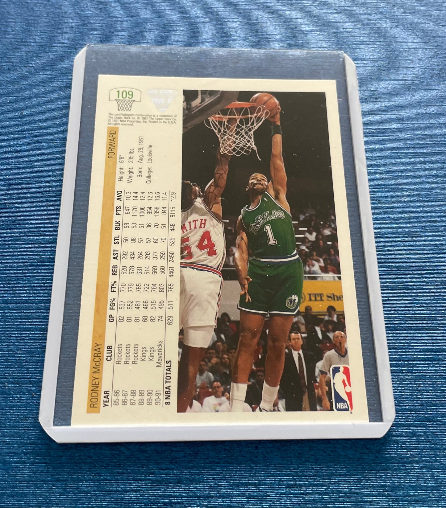 Rodney MacCray Dallas Mavericks 1991-92 Upper Deck