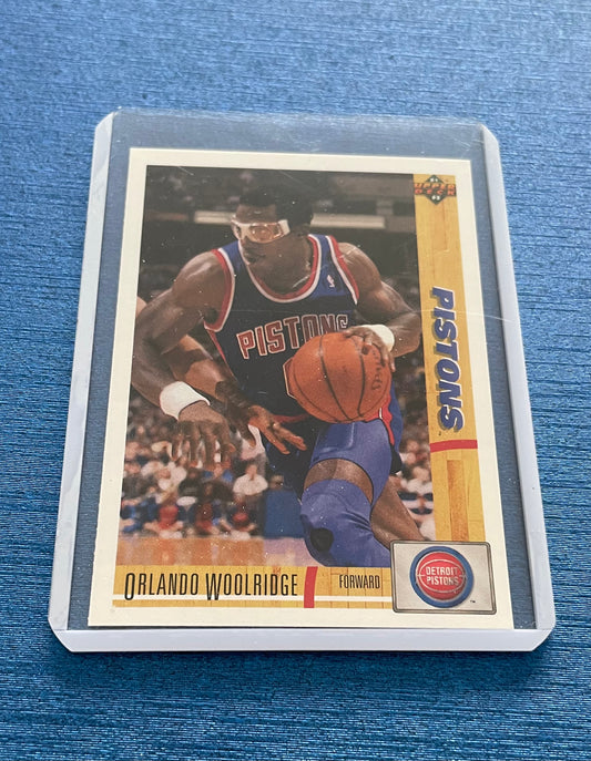 Orlando Woolridge Detroit Pistons 1991-92 Upper Deck