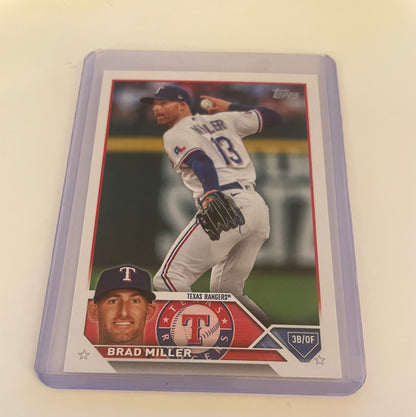 Brad Miller Texas Rangers Topps 2023