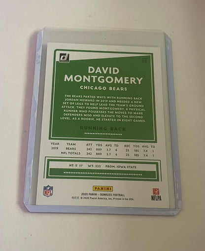 David Montgomery Chicago Bears 2020 Donruss