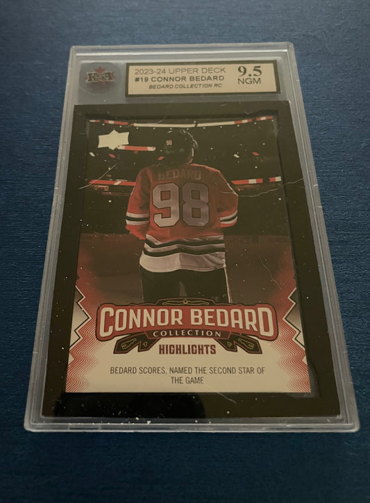 Connor Bedard Collection graded 9.5 (ksa) Upper Deck 2024