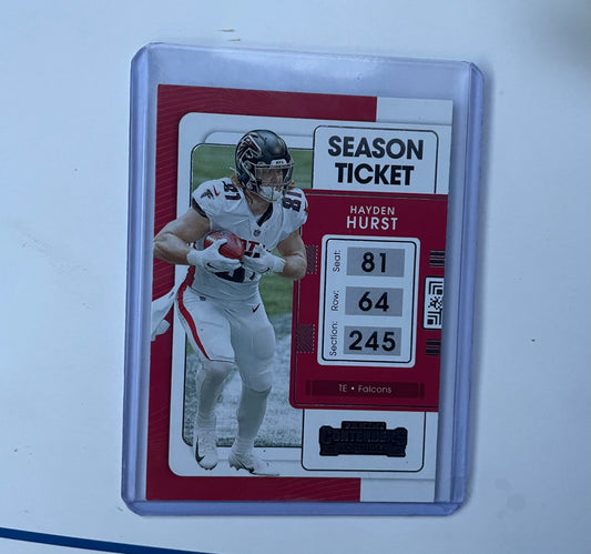 Hayden Hurst Atlanta Falcons 2021 Panini Contenders