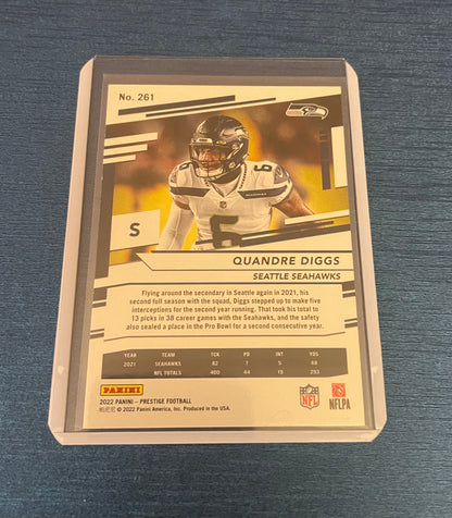 Quandre Diggs Seattle Seahawks 2022 Panini Prestige