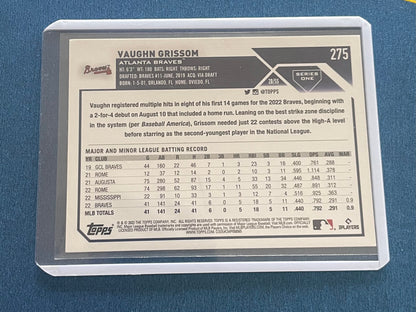 Vaughn Grissom Atlanta Braves Topps 2023