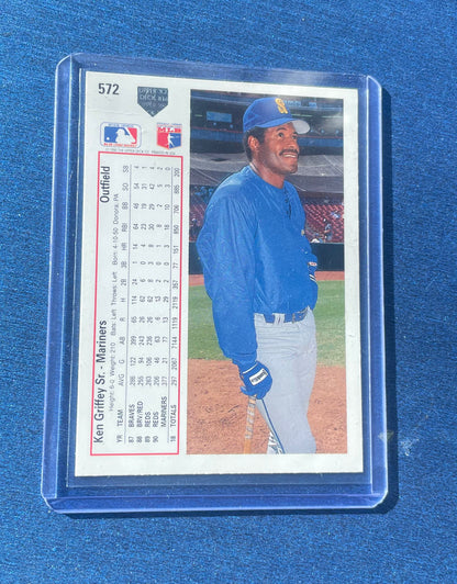 Ken Griffey Sr. Seattle Mariners Upper Deck 1991-92 (also pictured Ken Griffey Jr.)