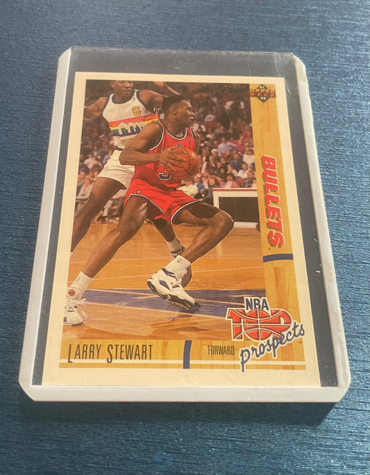 Larry Stewart Washington Bullets NBA Top Prospects 1991-92 Upper Deck