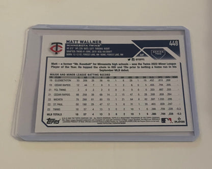 Matt Wallner Minnesota Twins Topps 2023