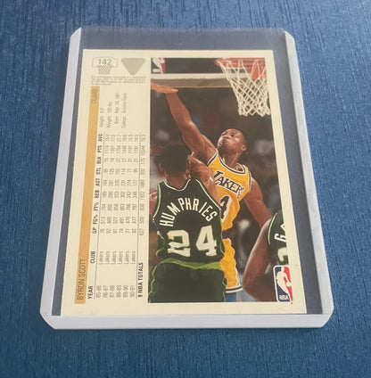 Byron Scott Los Angeles Lakers 1991-92 Upper Deck