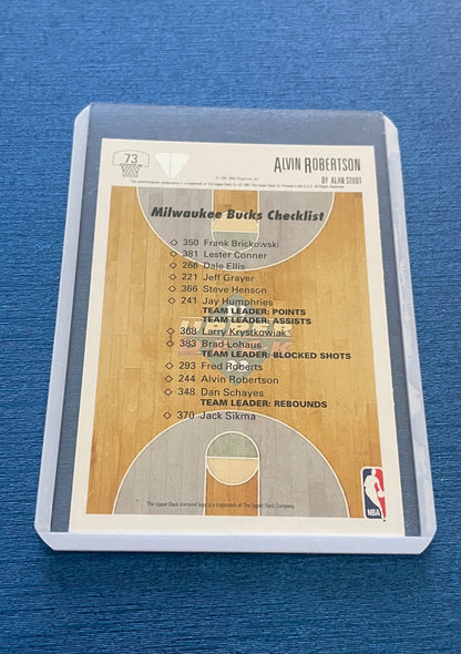 Alvin Robertson Collectors Choice Milwaukee Bucks 1991-92 Upper Deck