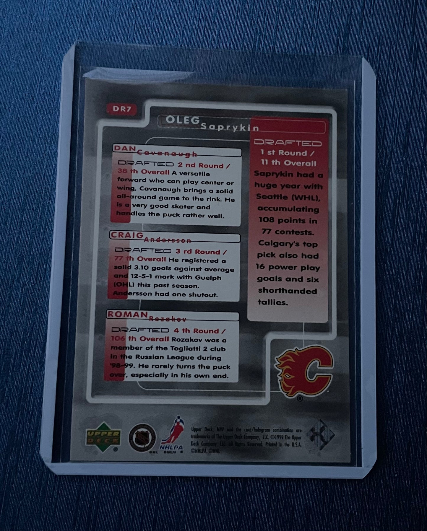 Oleg Saprykin Calgary Flames MVP ‘99 Upper Deck