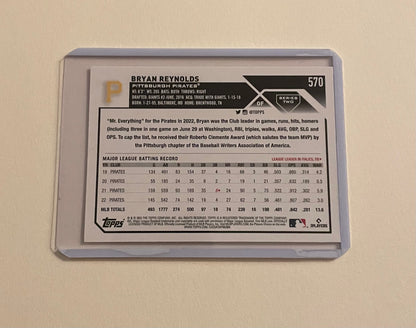 Bryan Reynolds Pittsburg Pirates Topps 2023