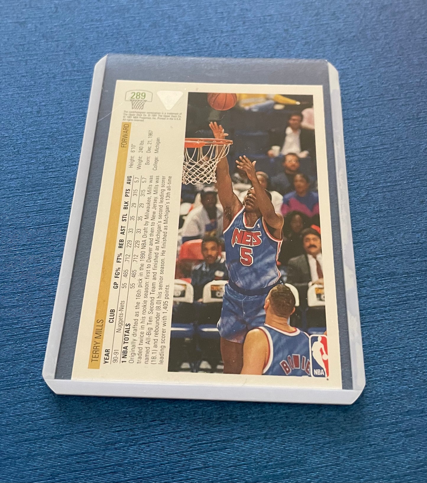 Terry Mills New Jersey Nets 1991-92 Upper Deck