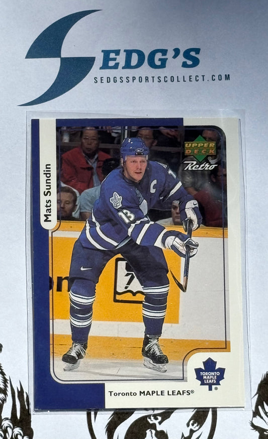 Mats Sundin Toronto Maple Leafs 1999 Upper Deck Retro