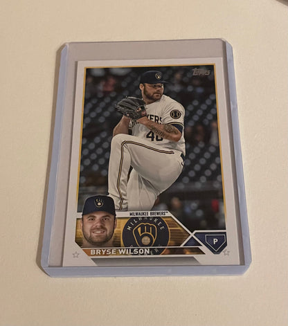 Bryse Wilson Milwaukee Brewers Topps 2023