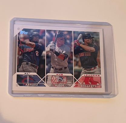 2022 American League batting average leaders Topps 2023