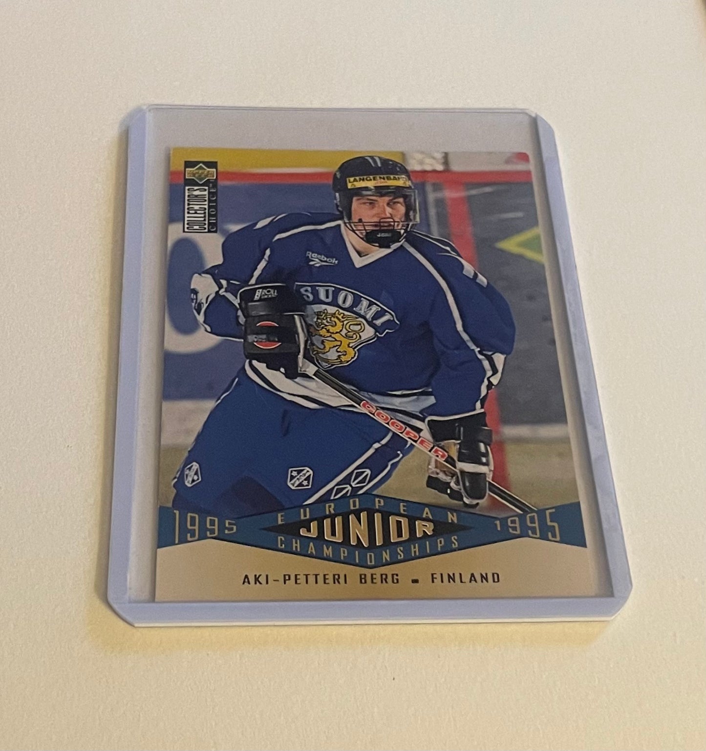 Aki-Petteri Berg European Junior Championships (Finland) Upper Deck collectors choice