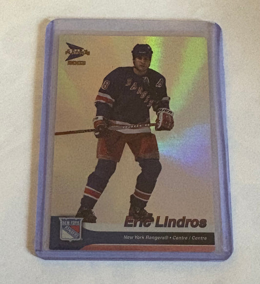 Eric Lindros New York Rangers Prism Platinum 2003