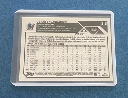 Jerad Encarnacion Miami Marlins Topps 2023