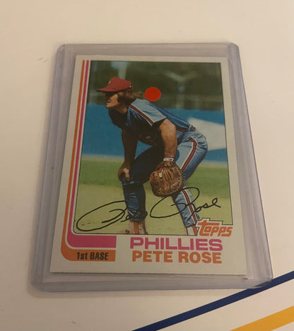 Pete Rose Philadelphia Phillies 1982 Topps