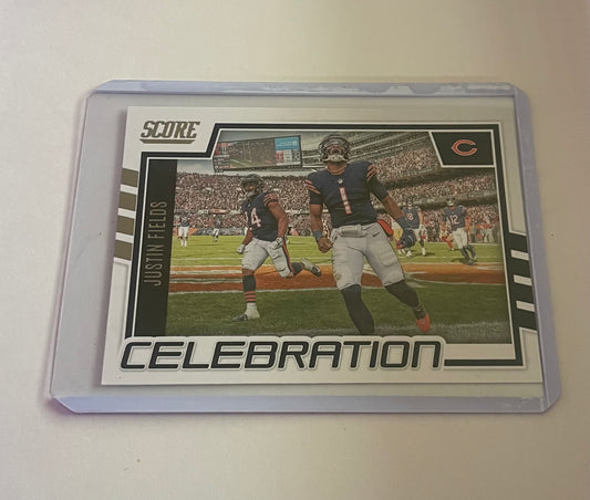 Justin Fields Chicago Bears Celebration 2022 Score