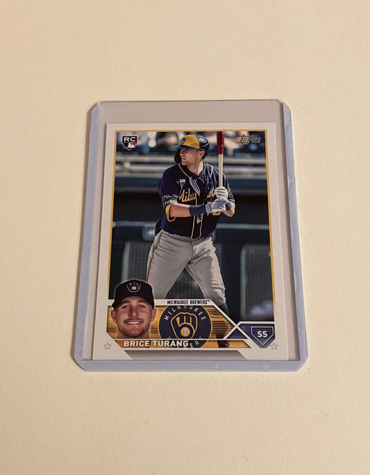 Brice Turang Milwaukee Brewers Topps 2023