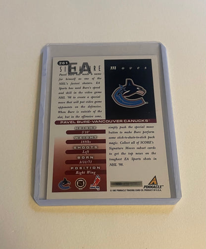 Pavel Bure Vancouver Canucks 1997 Signature Moves (pinnacle)