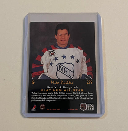 Mike Richter NHL All-Star 1991-92 Platinum Pro Set