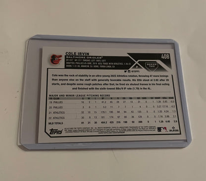 Cole Irvin Baltimore Orioles 2023 Topps