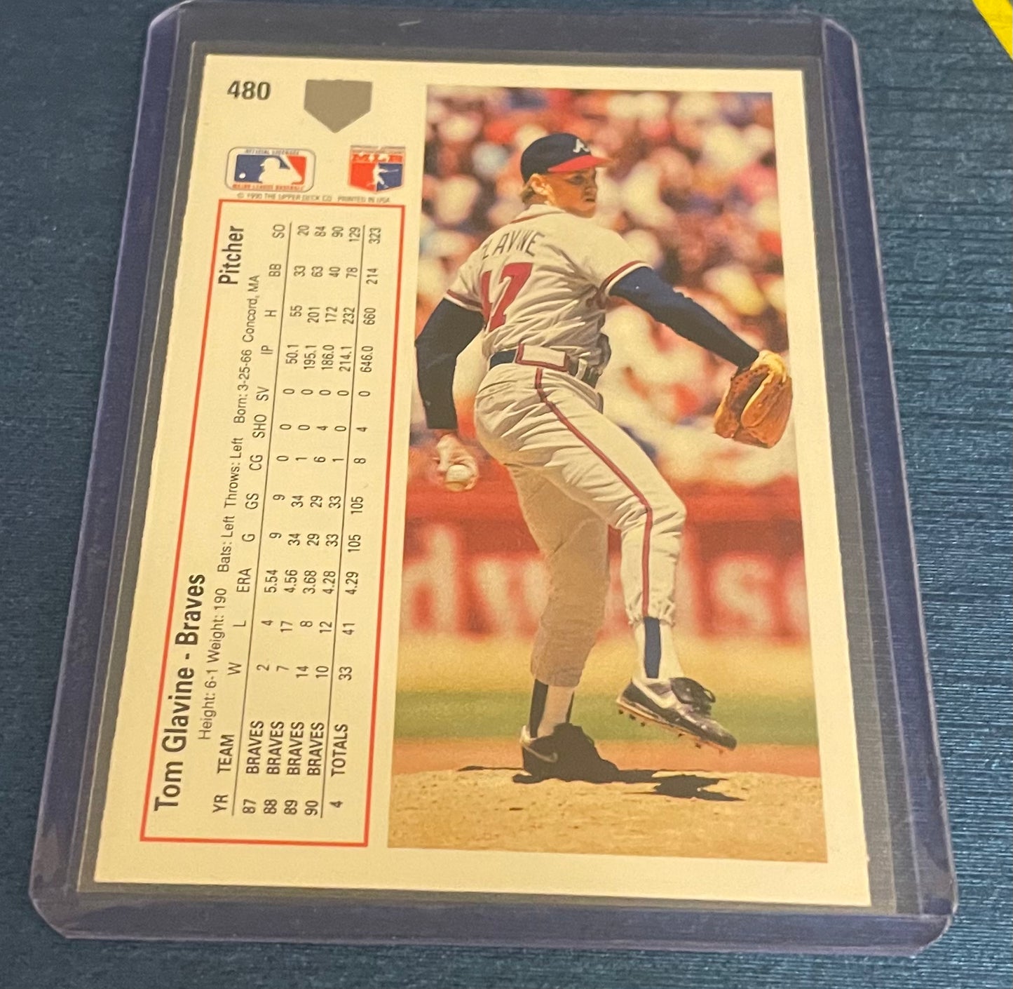 Tom Glavine Atlanta Braves 1991-92 Upper Deck