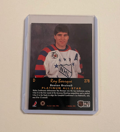 Ray Borque NHL All-Star 1991-92 Platinum Pro Set