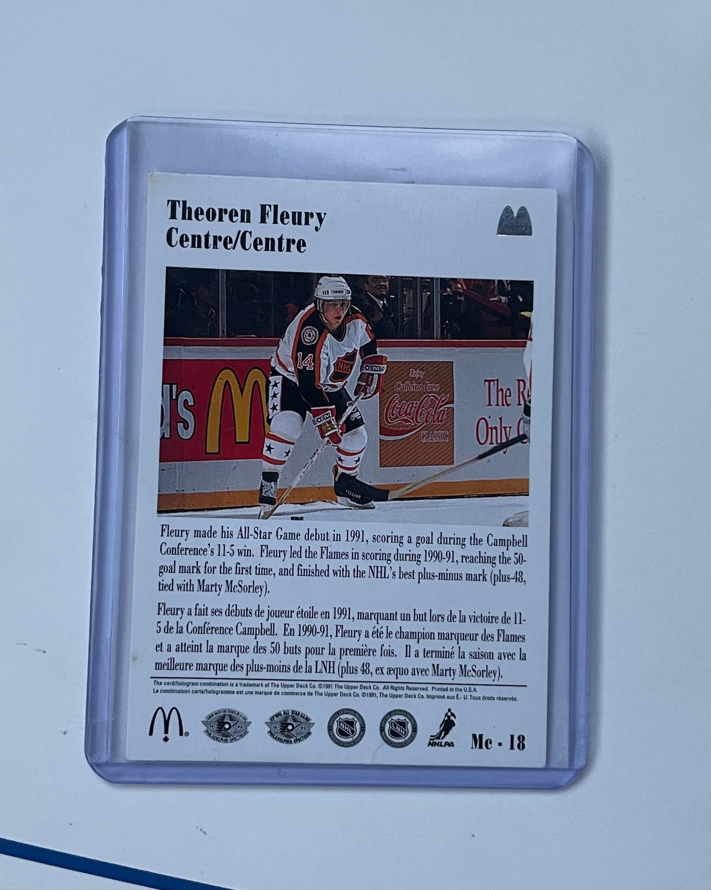 Theoren Fleury NHL All-Stars 1991 Upper Deck