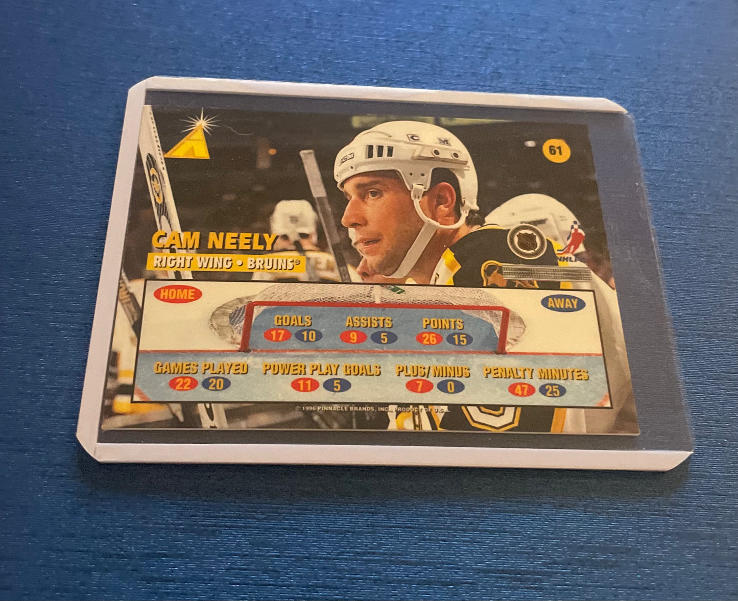 Cam Neely Boston Bruins 1995-96 Pinnacle Zenith