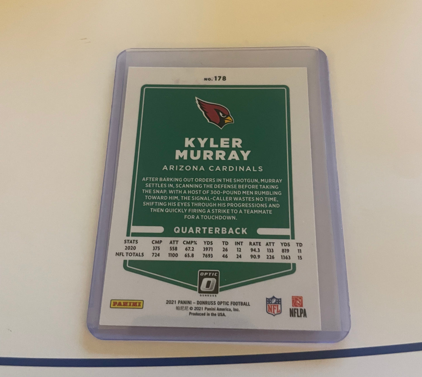 Kyler Murray Arizona Cardinals 2021 Panini Football