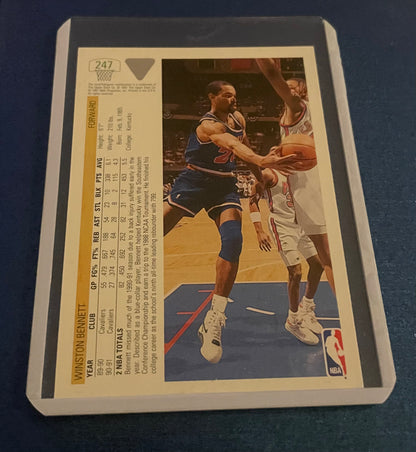 Winston Bennett Cleveland Cavaliers 1991-92 Upper Deck