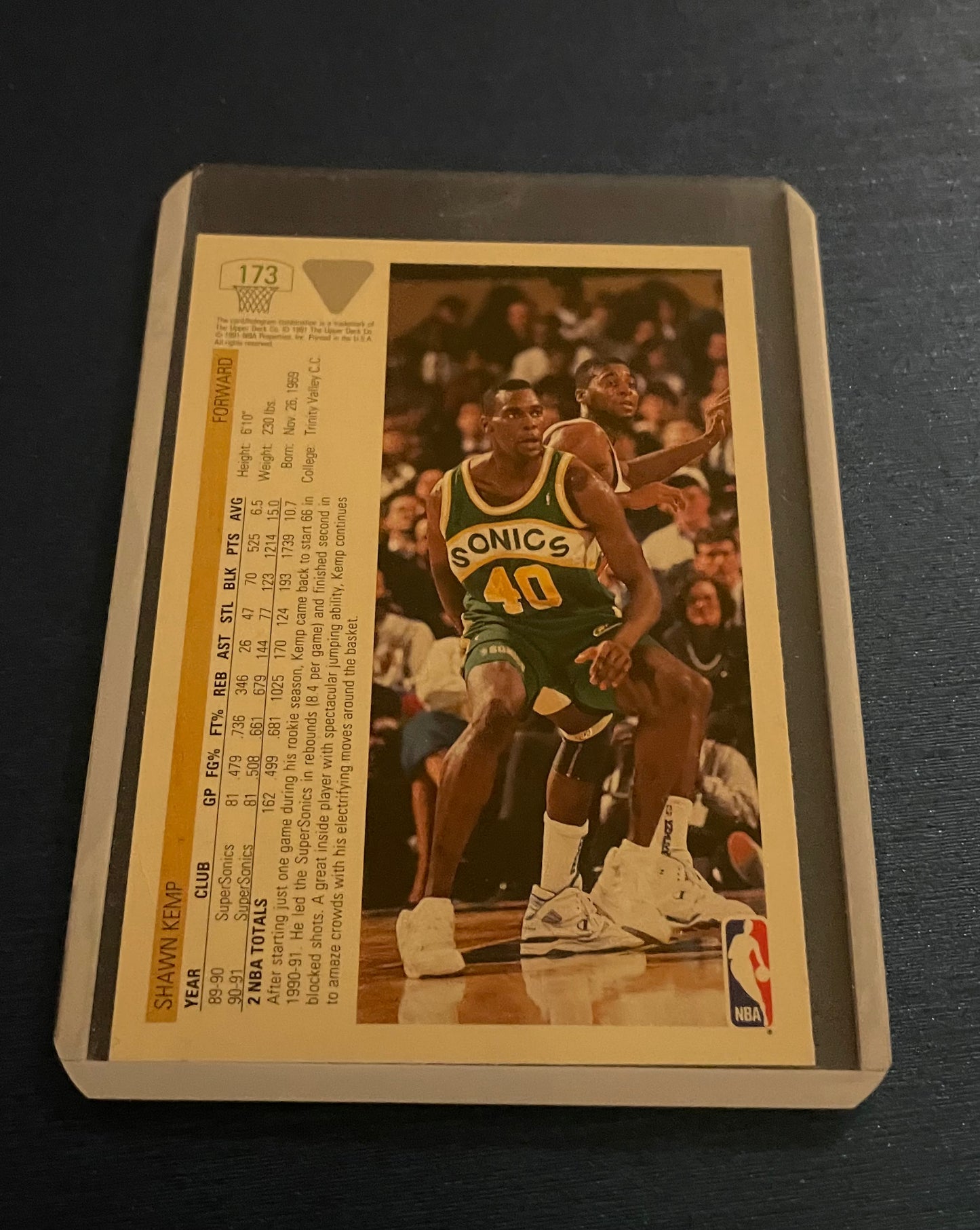 Shawn Kemp Seattle SuperSonics Upper Deck 1991-92