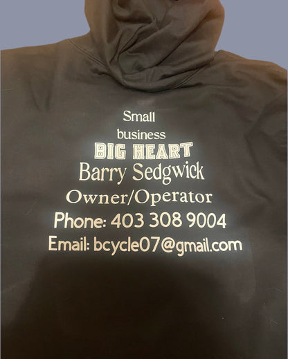 Custom company hooded sweatshirt