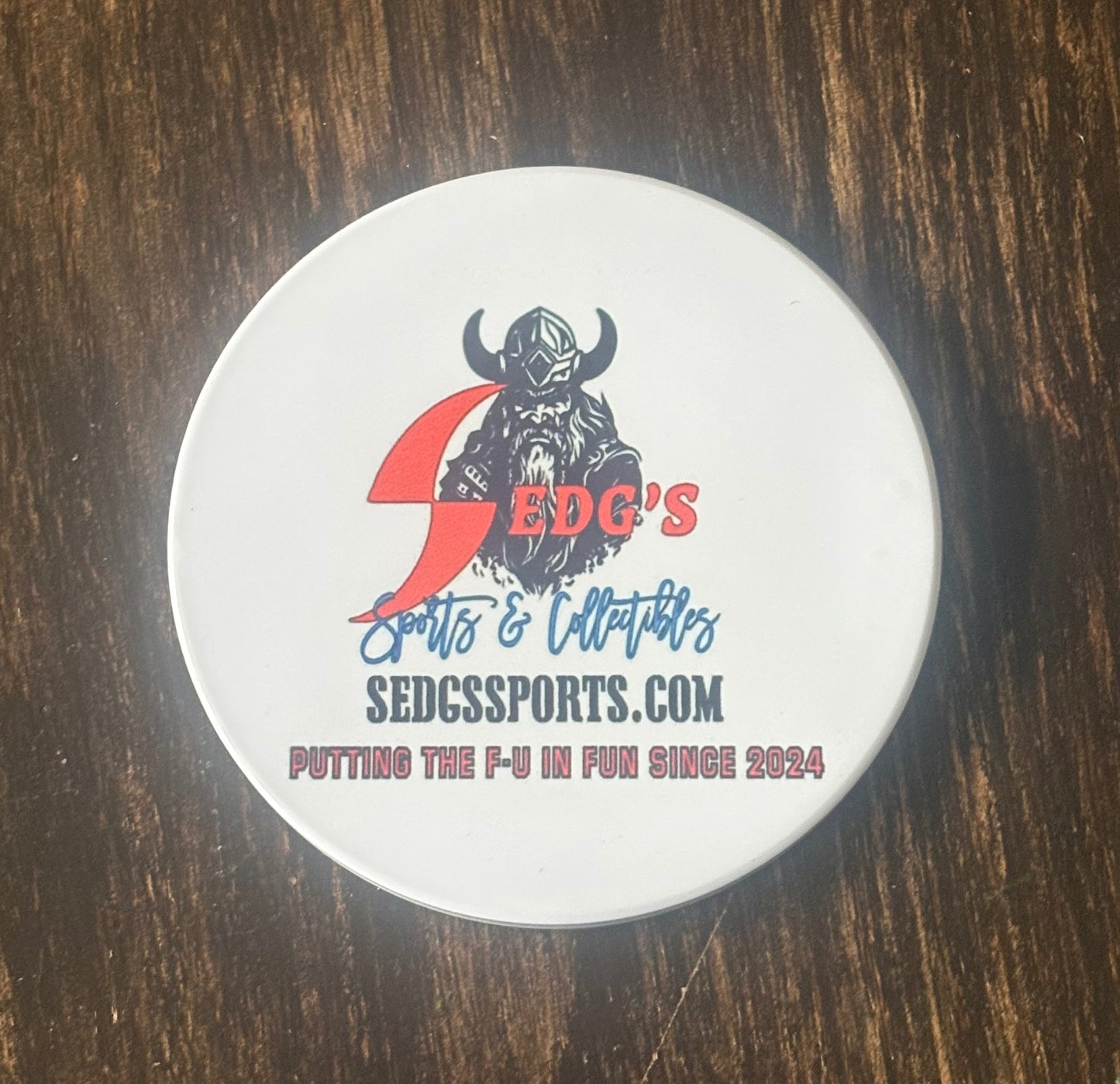 Sedg’s brand slate coaster